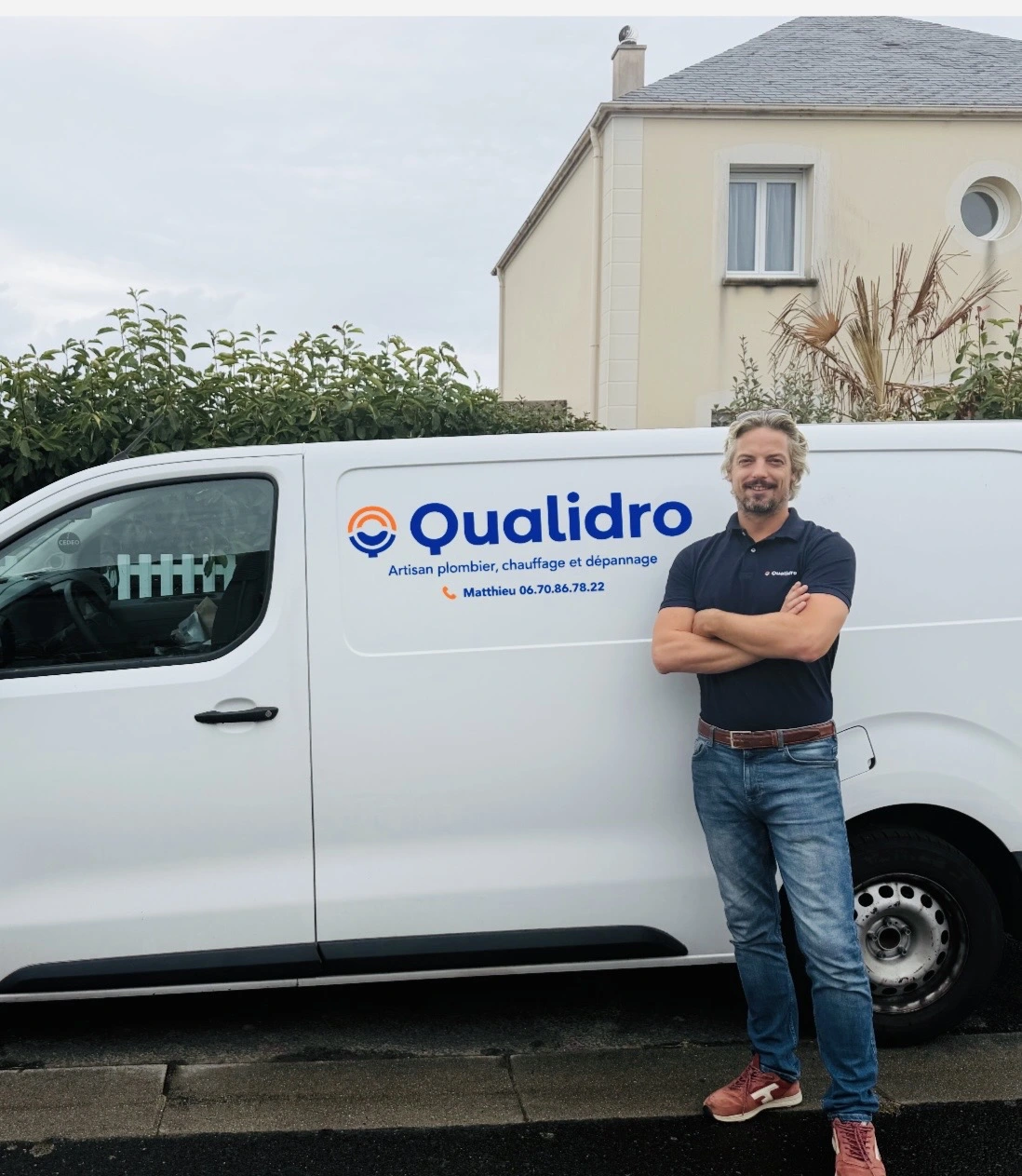 Matthieu Levesque, cofondateur de Qualidro, plombier chauffagiste à Saint-Étienne-de-Montluc
